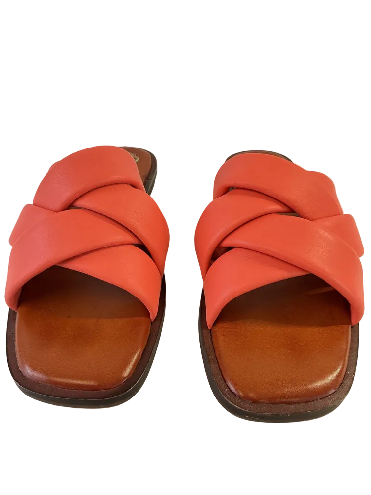 Vince Camuto Shoe Size 7.5 Orange Slides