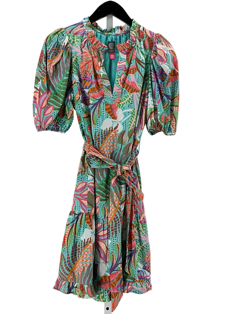Vince Camuto Size 4 Blue Multi Dress