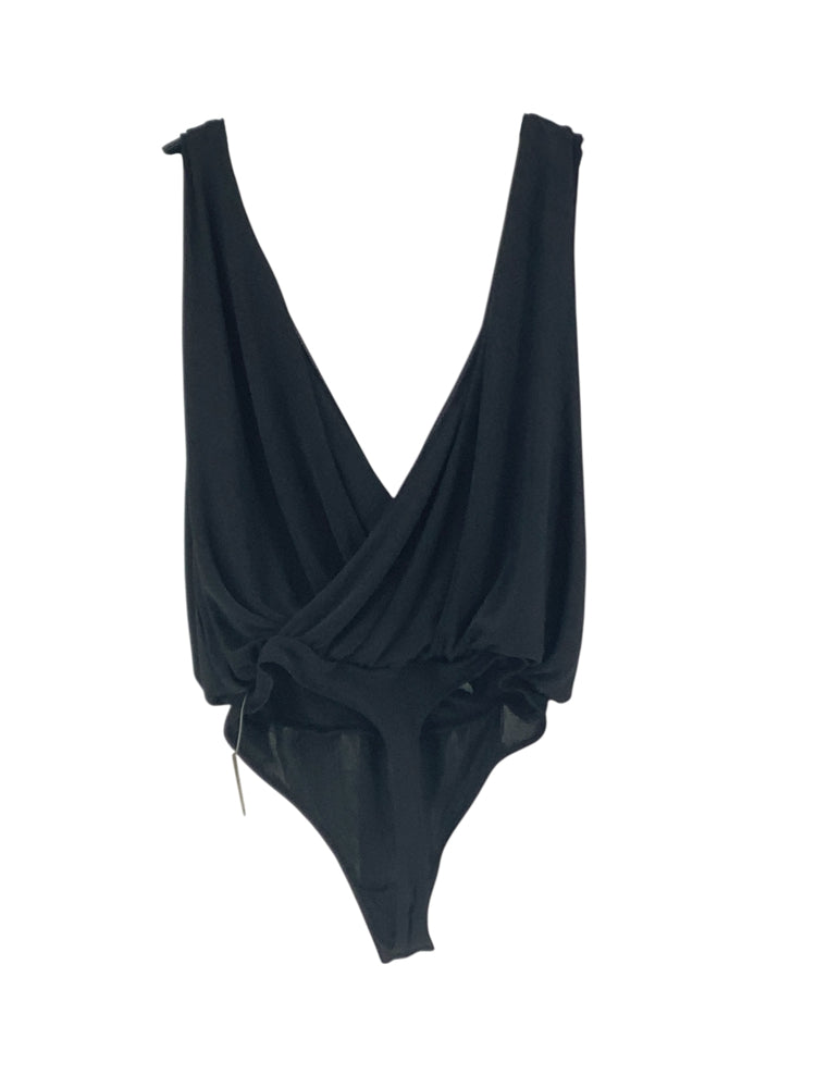 Free People Size M Black Bodysuit