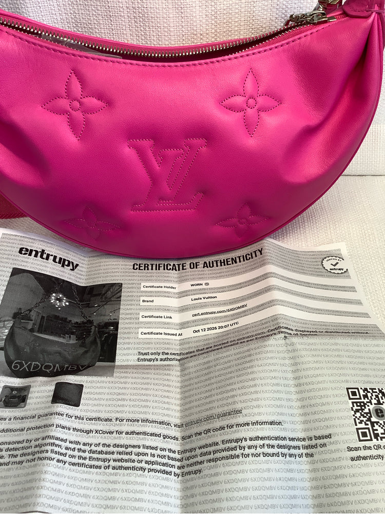Louis Vuitton Pink Bubblegram Over The Moon Handbags