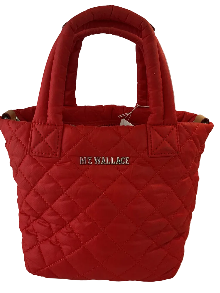 MZ Wallace Red Micro Metro Deluxe Handbags