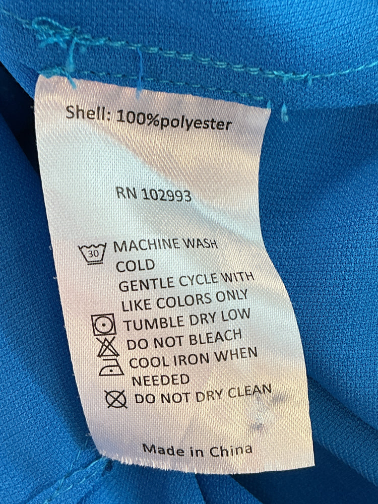 Prabal Gurung Size 8 Blue Shirt