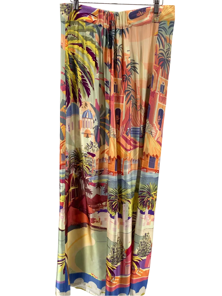 Corey Lynn Calter Size M Tan Multi Thalia Dress