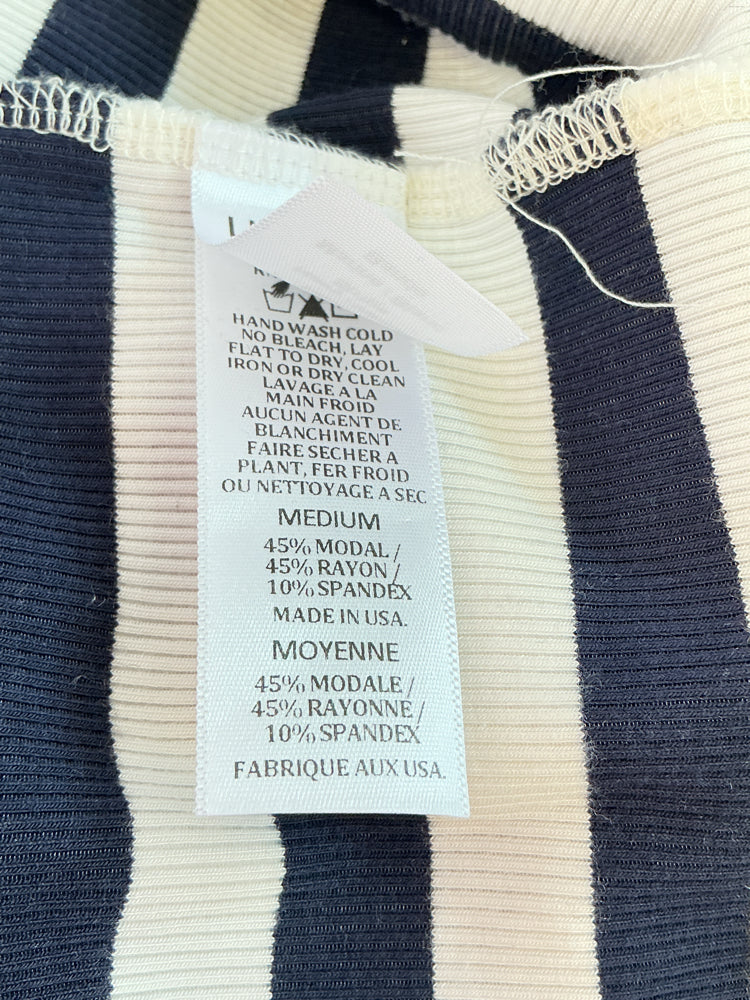 L'Agence Size M Navy & white Dress