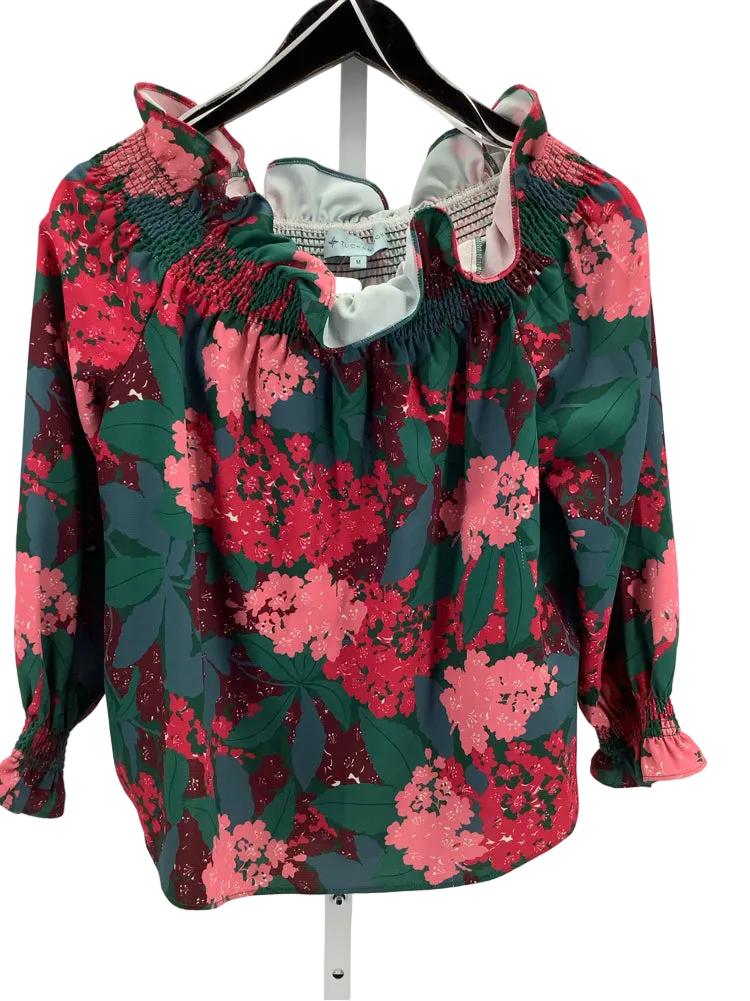 Tuckernuck Size M Green multi The Shoulder Shirt