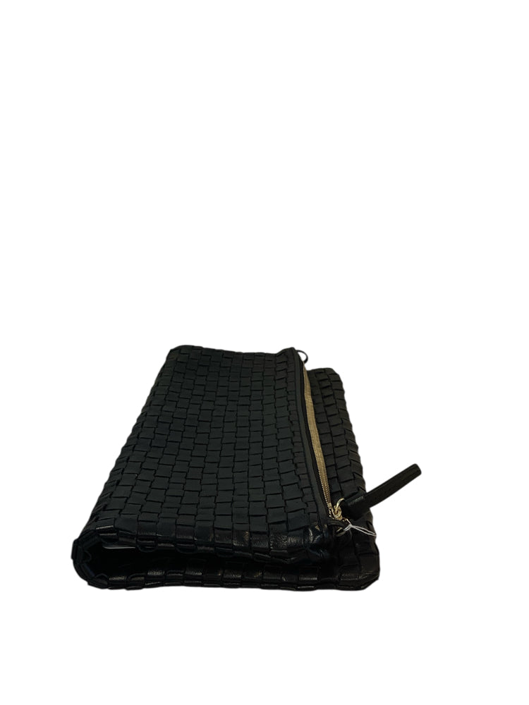 Clare V. Black Foldover Clutch