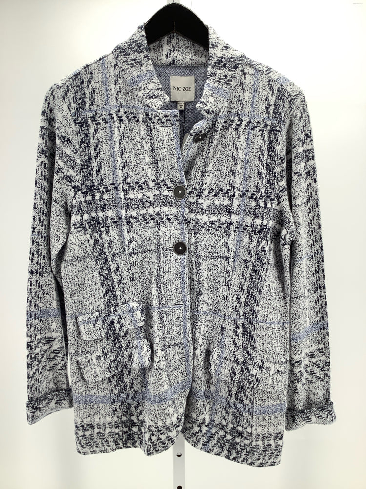 Nic & Zoe Size M Blue Multi Jacket