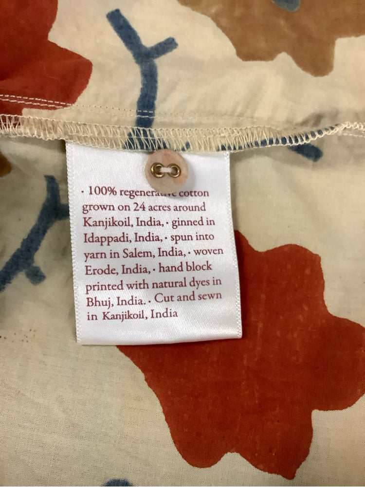 Christy Dawn Size M Tan Multi Regan Dress