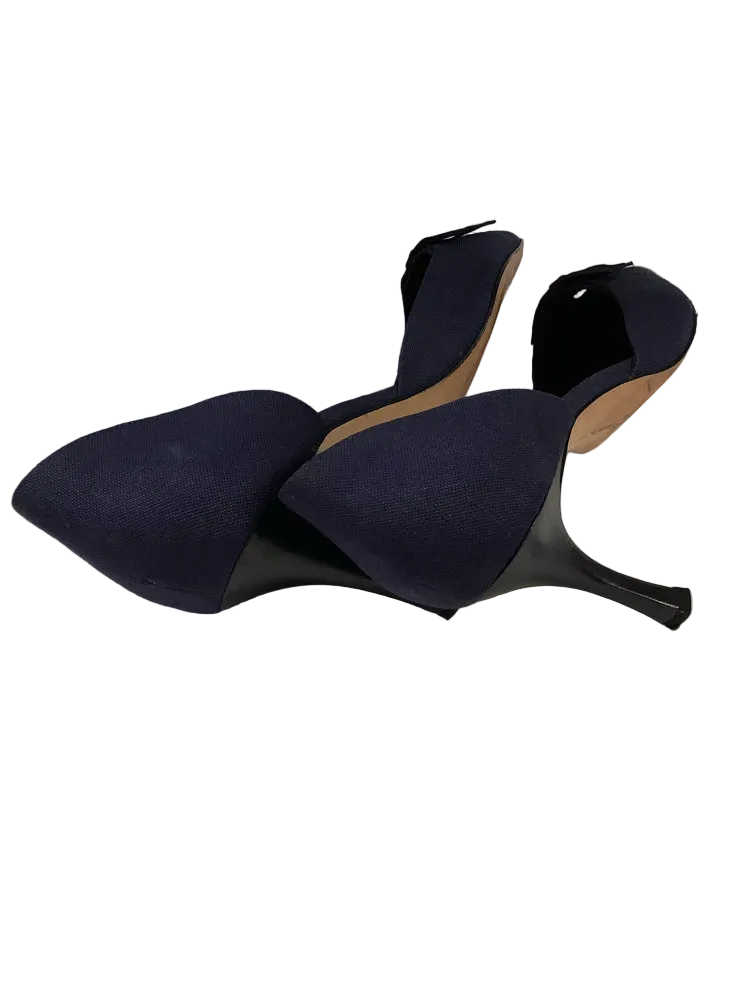 Manolo Blahnik Shoe Size 10.5 Navy Heels