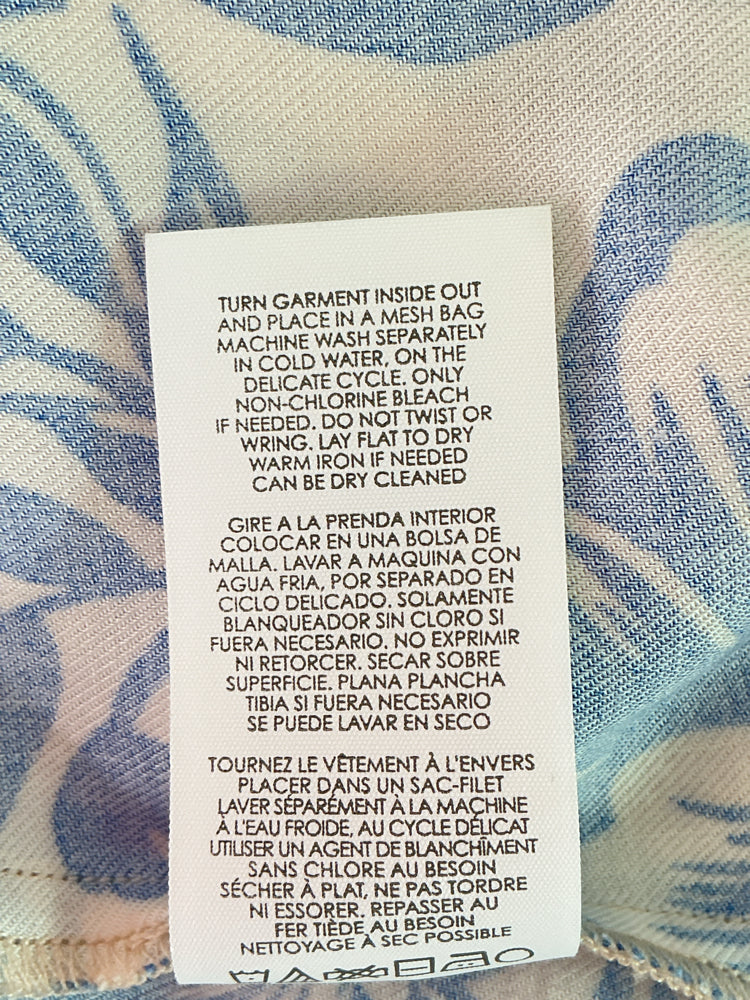 Cabi Size S Blue & Cream Dress