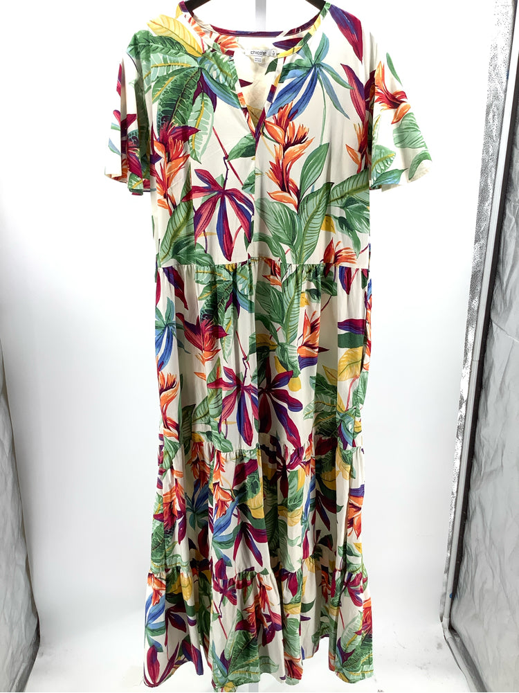 Chico's Size 20 Green multi Dress