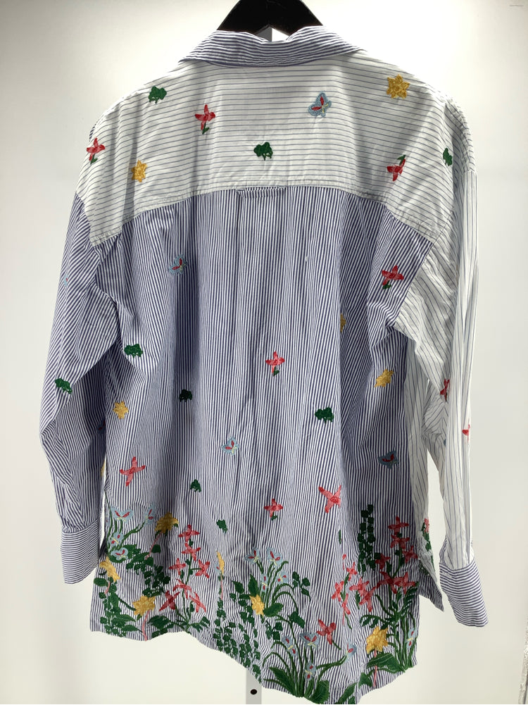 Pernille Rosenkilde Size S Blue Multi Shirt