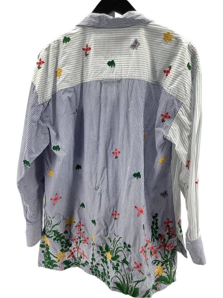 Pernille Rosenkilde Size S Blue Multi Shirt