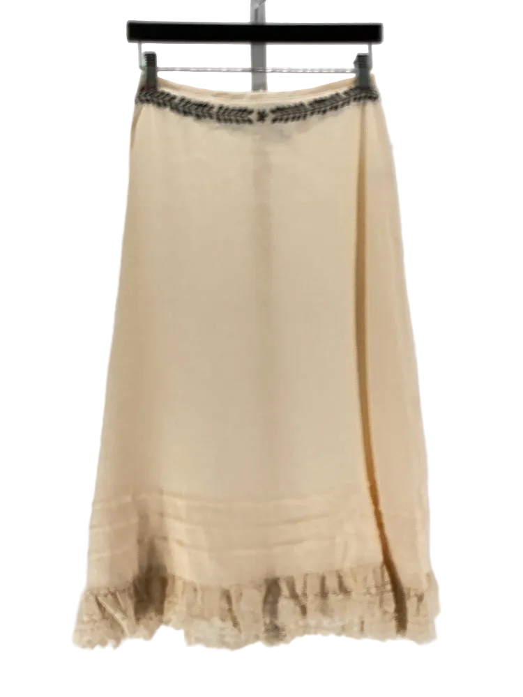 VRG GRL Size 4 Cream & Black Skirt