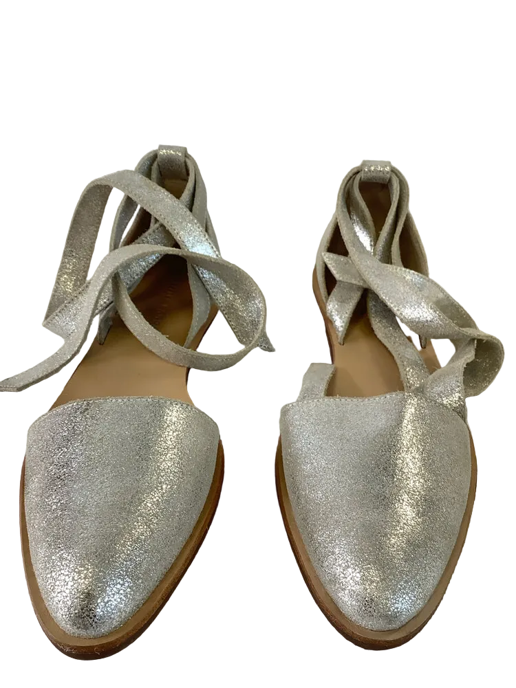 loeffler randall Shoe Size 8.5 Silver Dina Sandals
