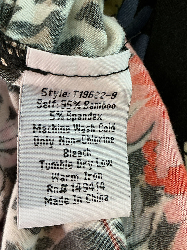 Johnny Was Size M Black multi Shirt