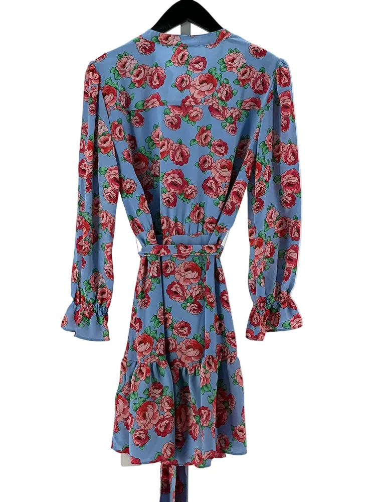Untuckit Size 4 Blue Multi Dress