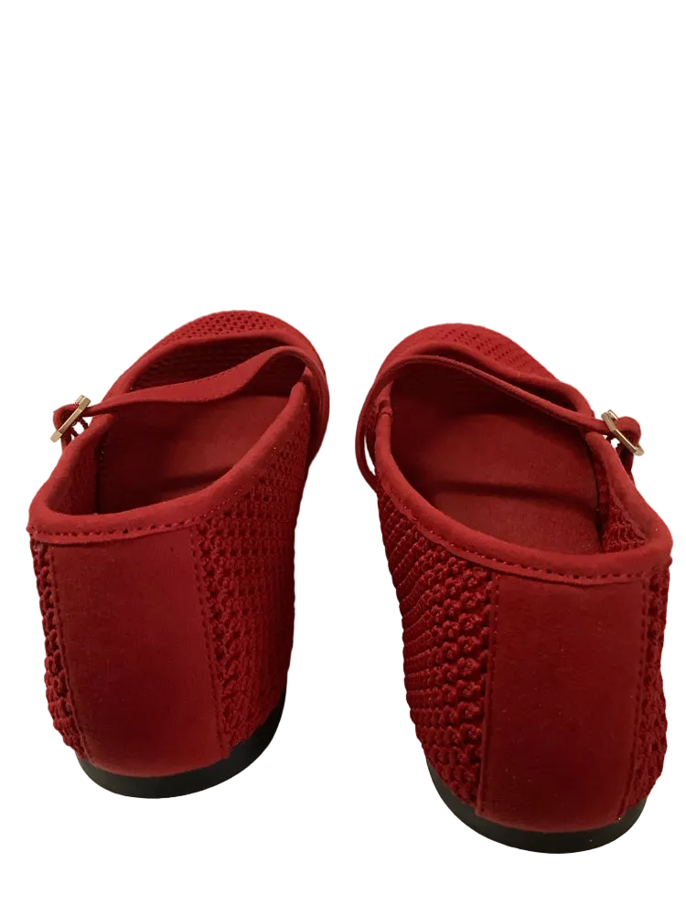 vivaia Shoe Size 8 Red Margot Flats