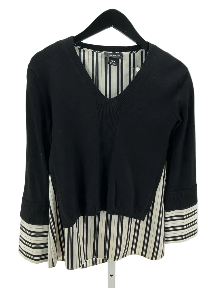 Club Monaco Size XS Black & White Shirt