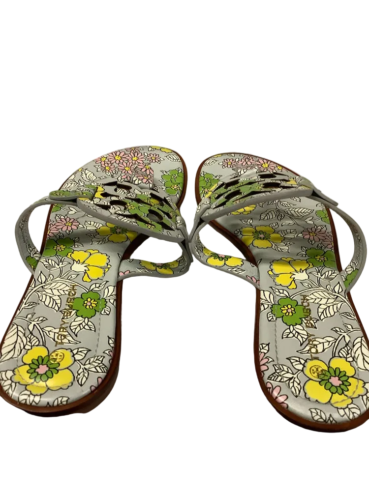 Tory Burch Shoe Size 9 Light Blue Multi Miller Sandals
