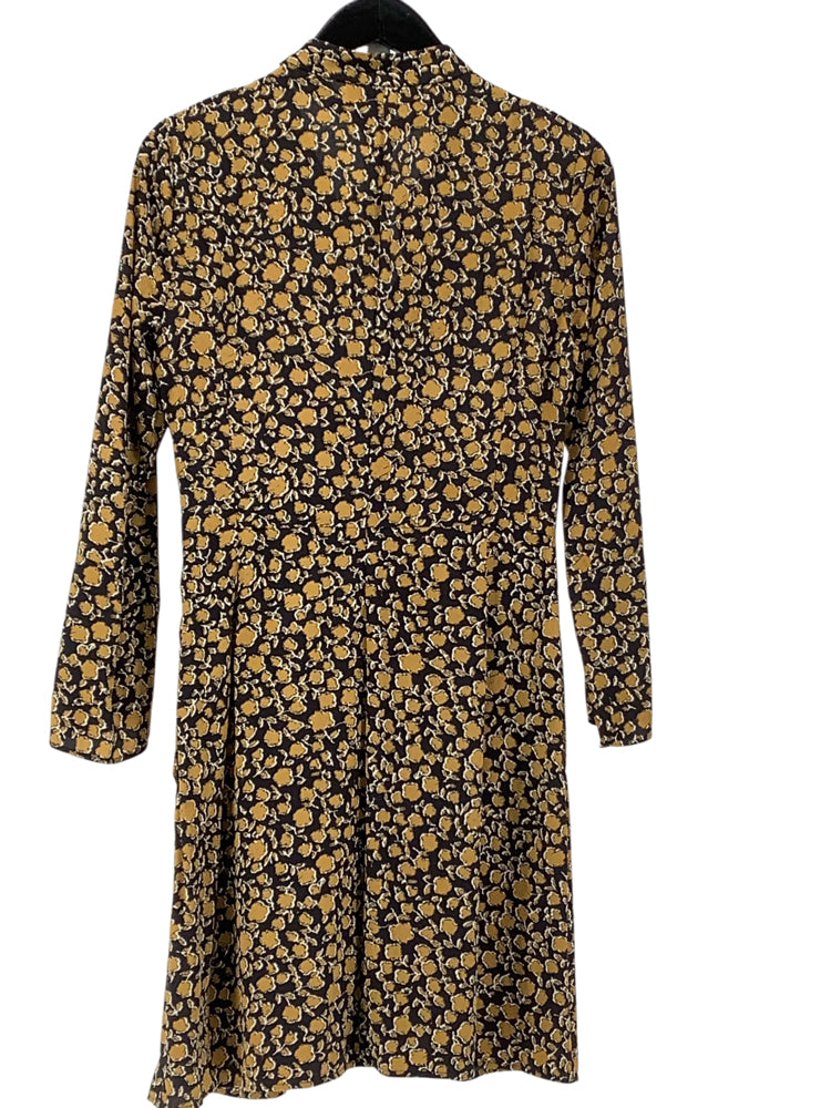 Derek Lam 10 Crosby Size 6 Black & Tan Dress