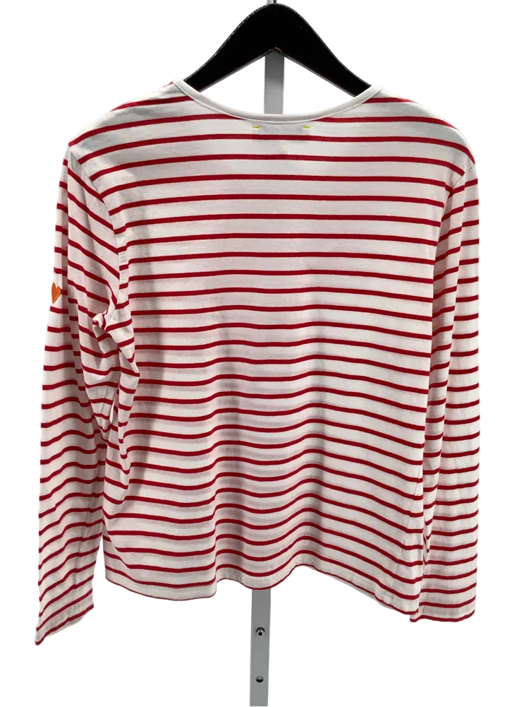 Kerri Rosenthal Size S Red & White Shirt