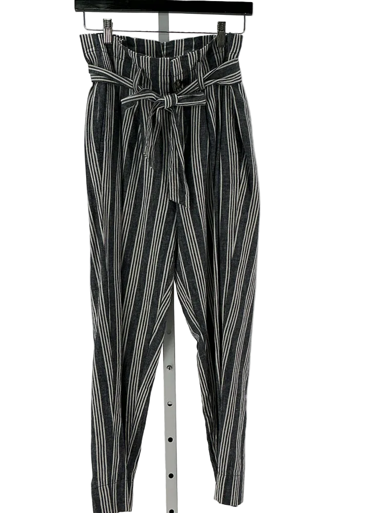Madewell Size XS Navy & white Pants