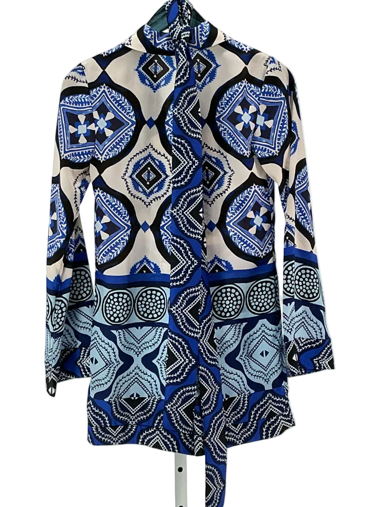 Alexie Size 0 Blue Multi Romper