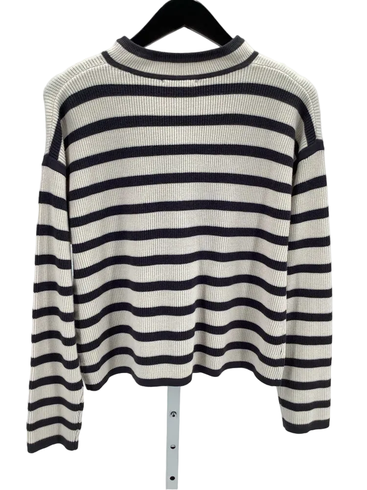 Splendid Size M Dark Gray & Cream Alix Cardigan