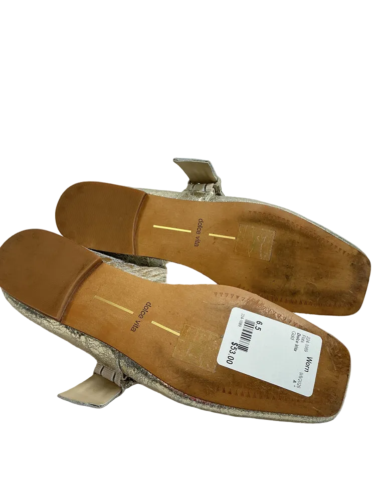 Dolce Vita Shoe Size 6.5 Gold Flats