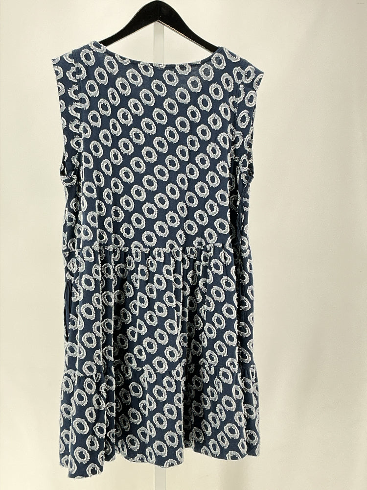 Maeve Size L Navy & white Dress