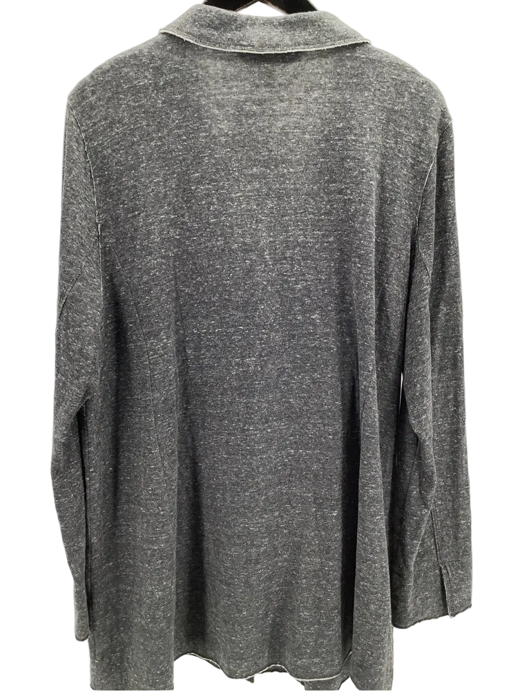 Eileen Fisher Size XL Gray & White Jacket