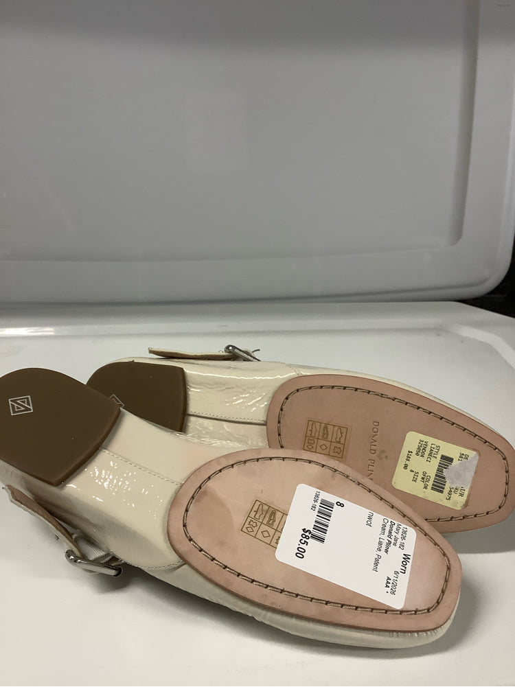 Donald Pliner Shoe Size 8 Cream Liane Mary Jane