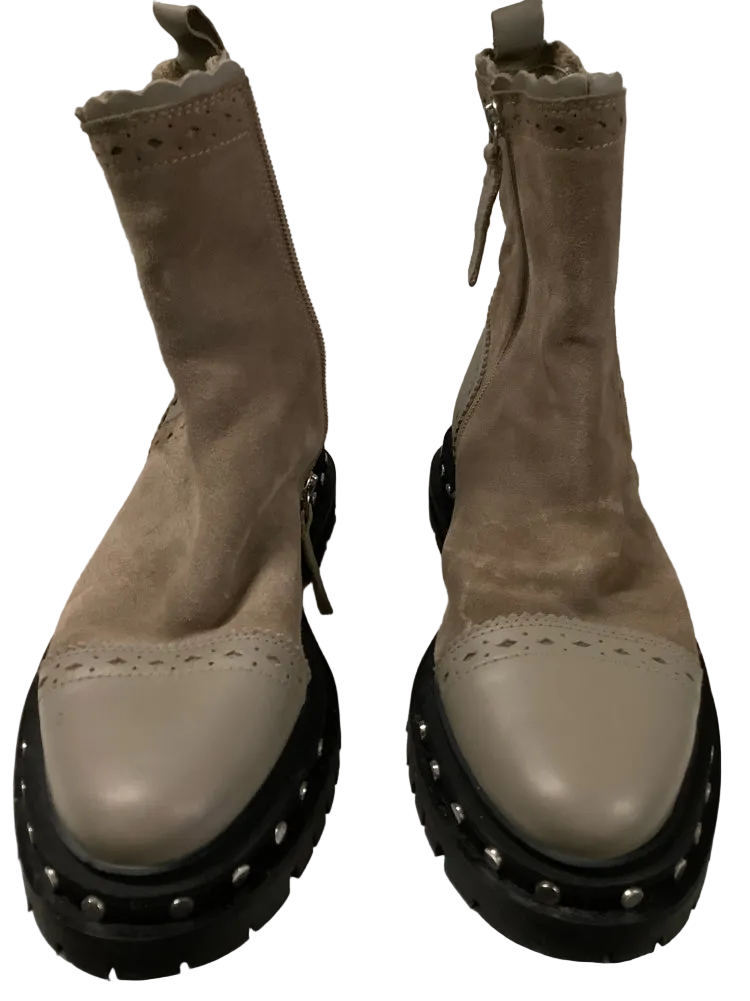 Free People Shoe Size 8 Gray Booties