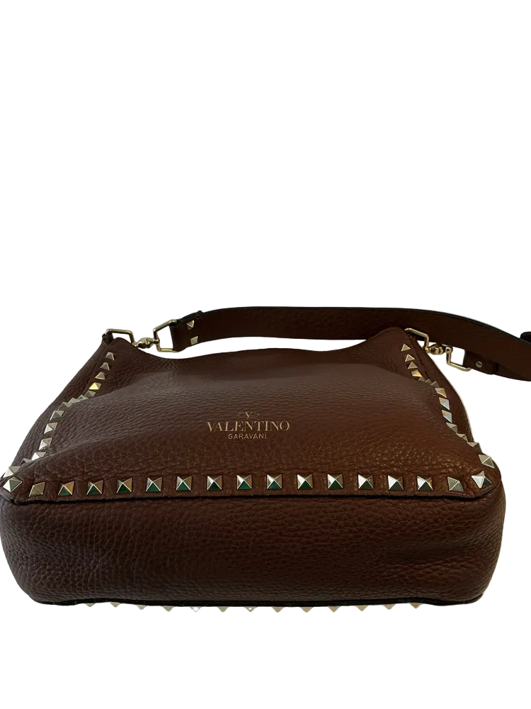 Valentino Brown Rockstud Handbags
