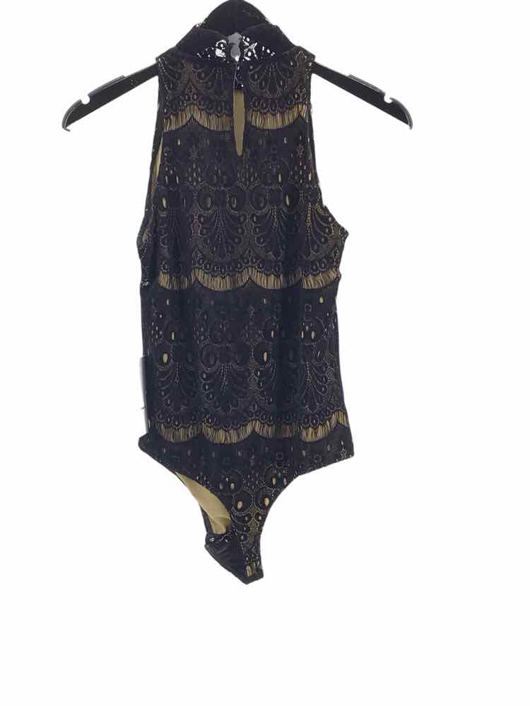 Amanda Uprichard Size XS Black & Beige Bodysuit