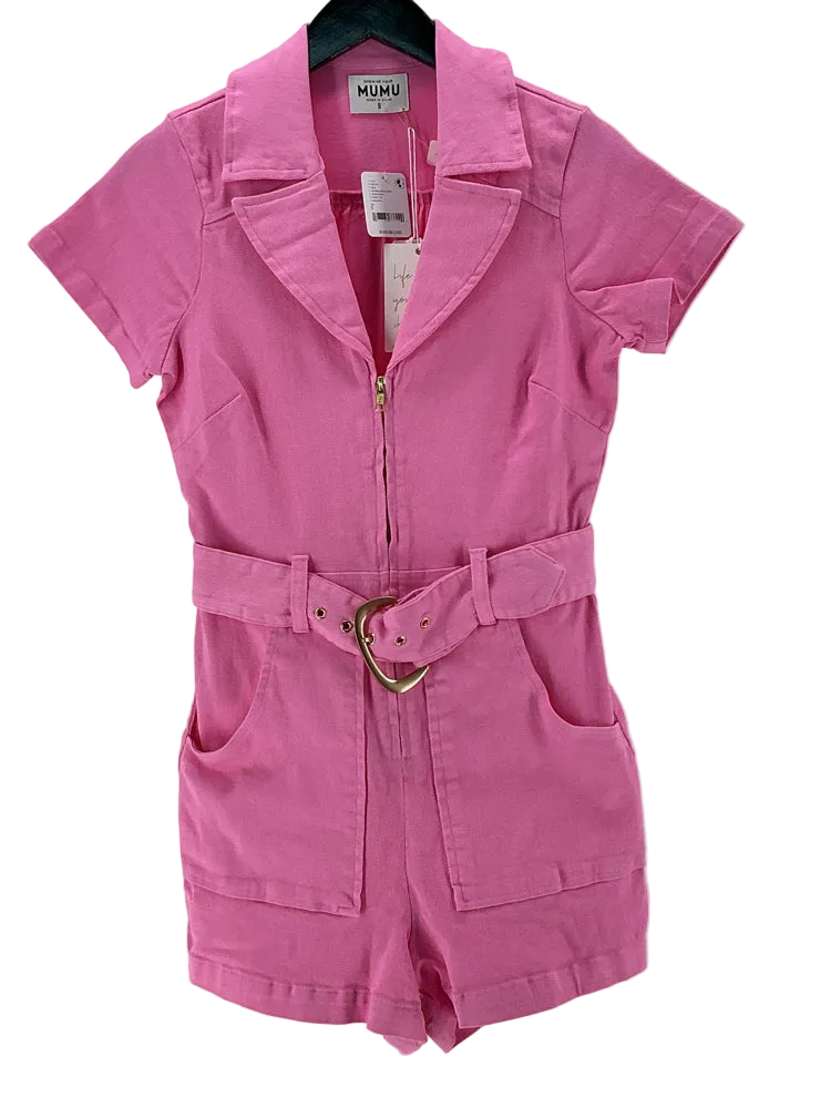 show me your MUMU Size S Pink Romper