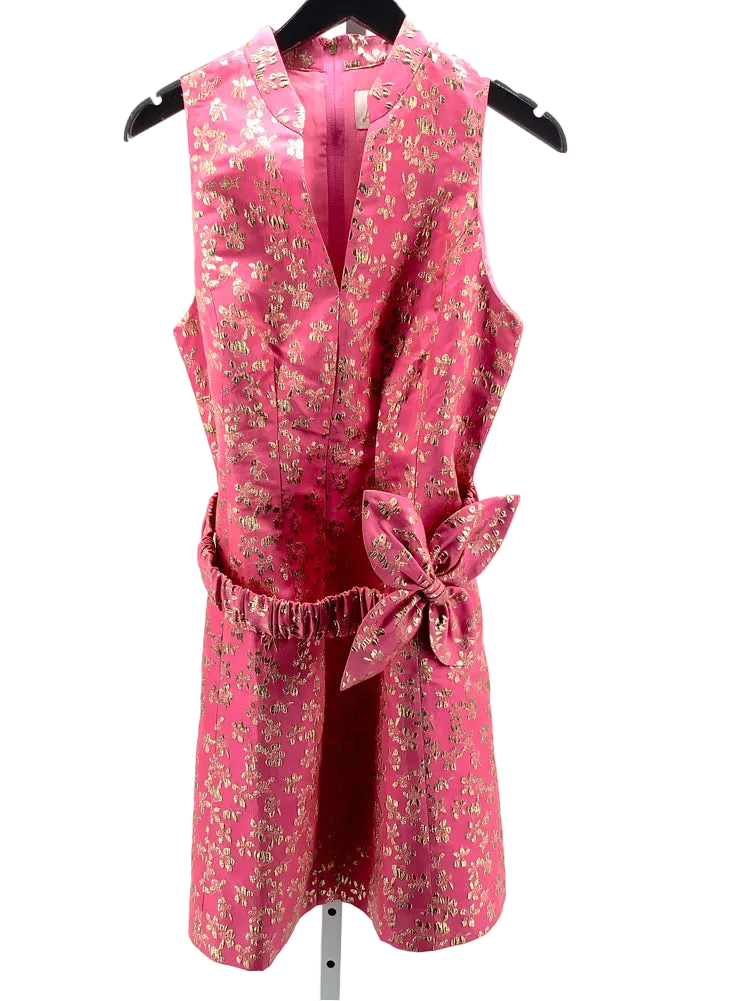 Lilly Pulitzer Size 8 Pink & Gold Tazie Dress