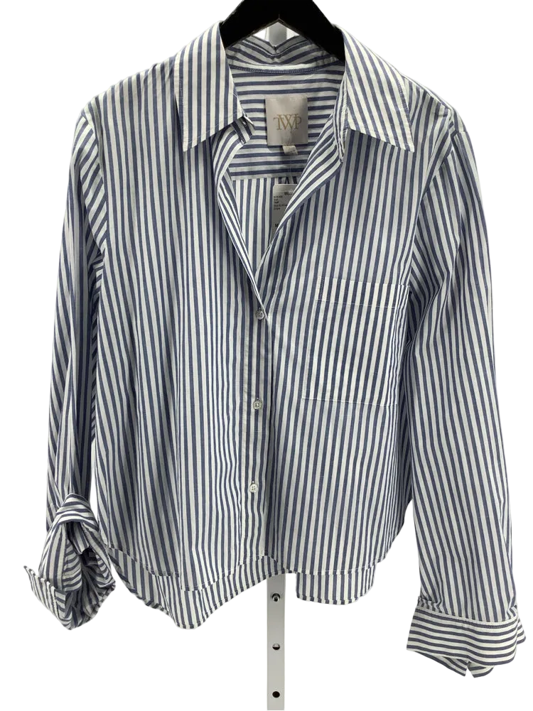 TWP Size M/L Blue & White Shirt