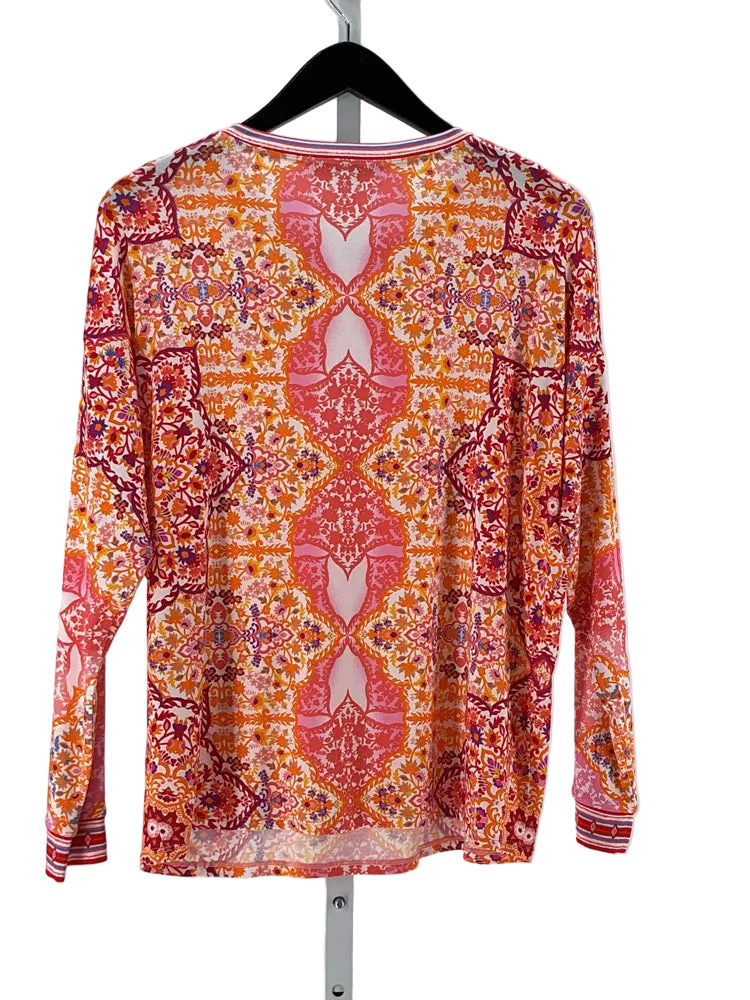 Hale Bob Size S Orange Multi Shirt