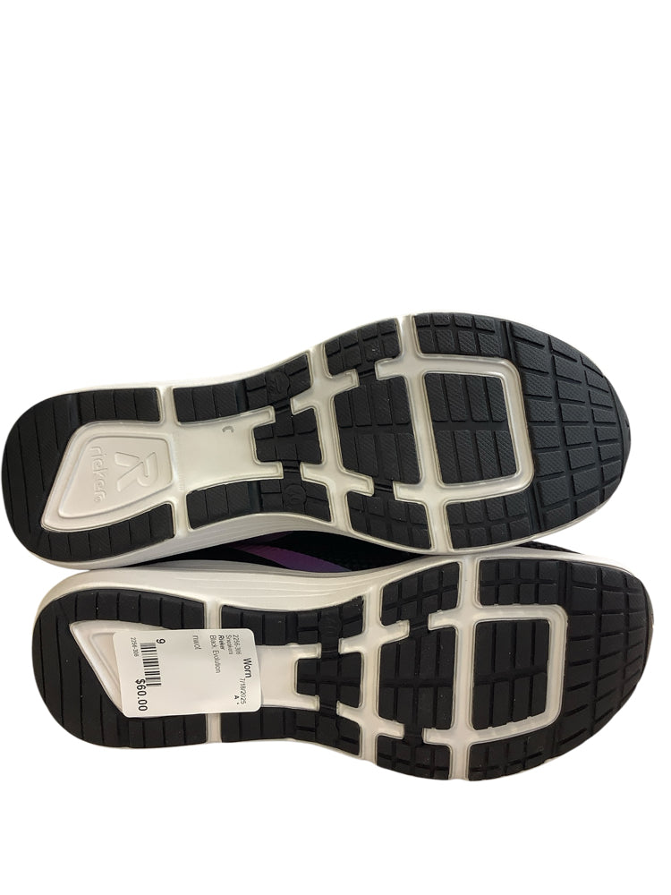 Rieker Shoe Size 9 Black Evolution Sneakers