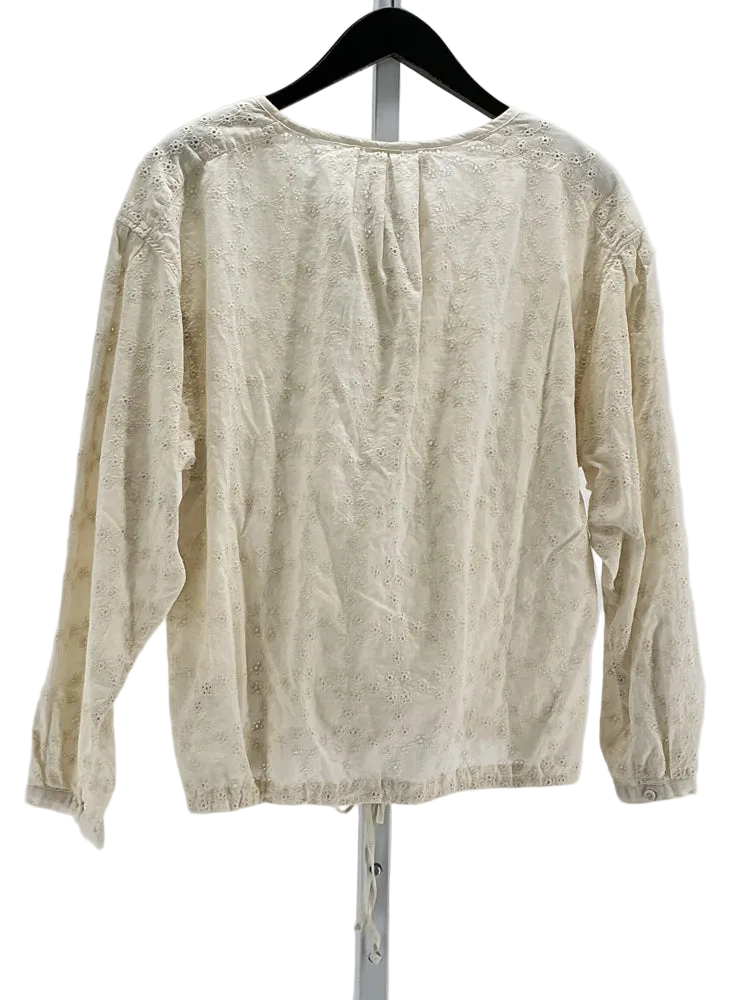 Free People Size M Cream Shirt