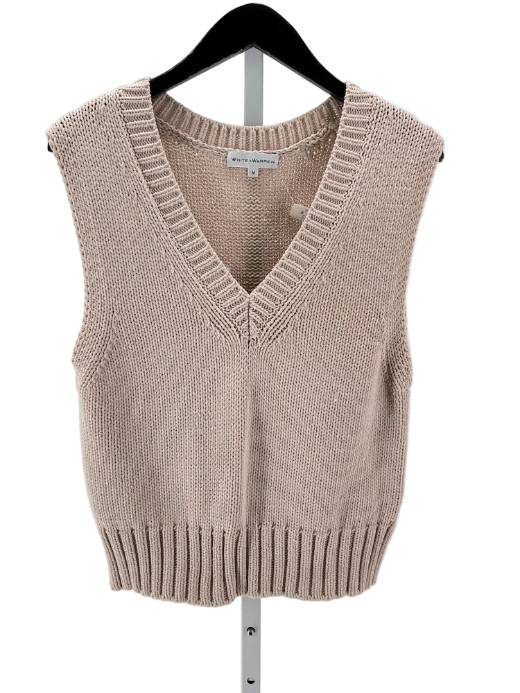 White + Warren Size M Pink Sweater