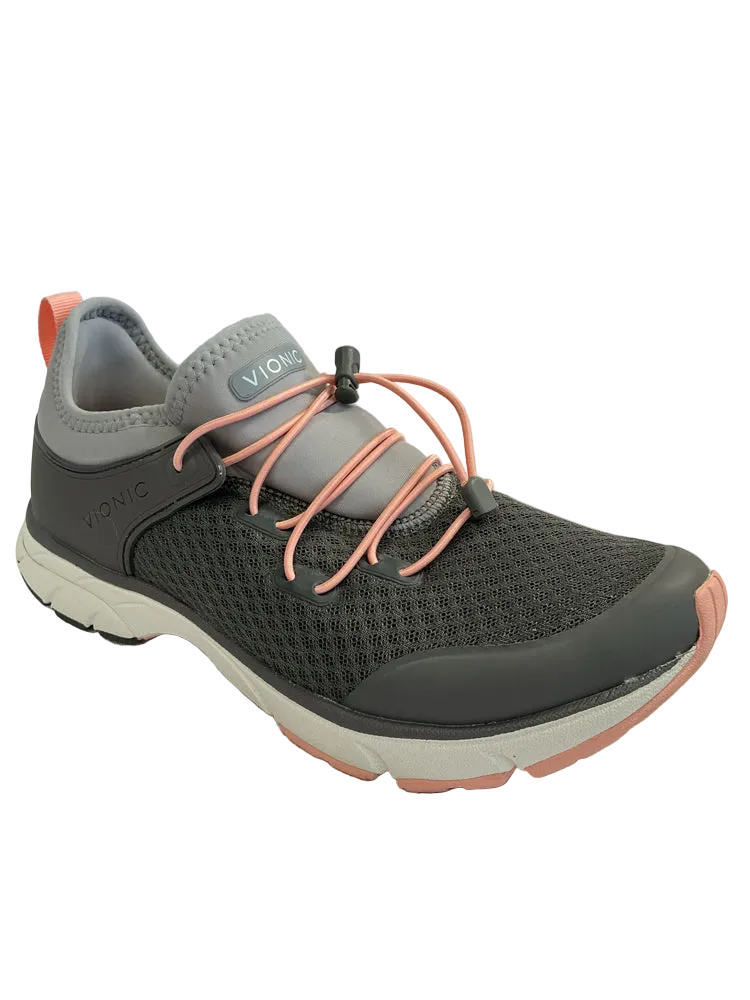 Vionic Shoe Size 7 Gray & Orange London Sneakers