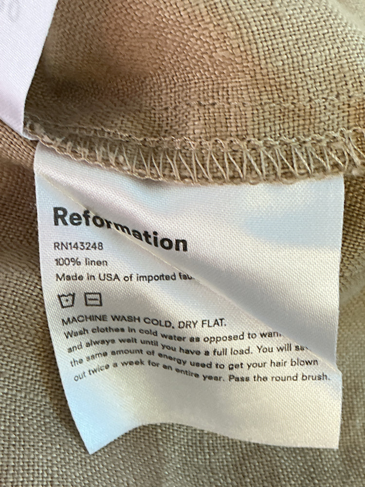 Reformation Size 10 Brown Dress
