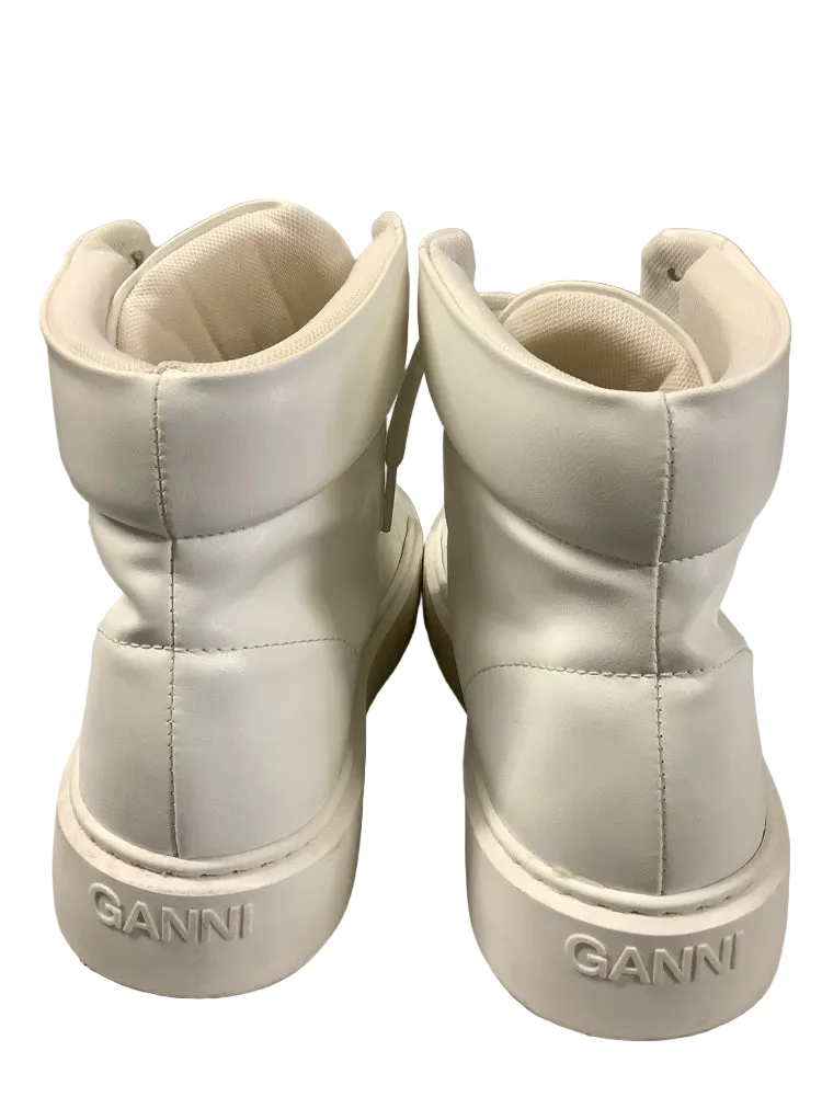 Ganni Shoe Size 9 White Sporty Sneakers