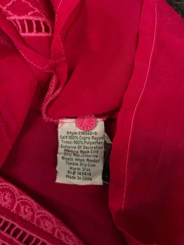 Johnny Was Size S Pink Calvin Shirt