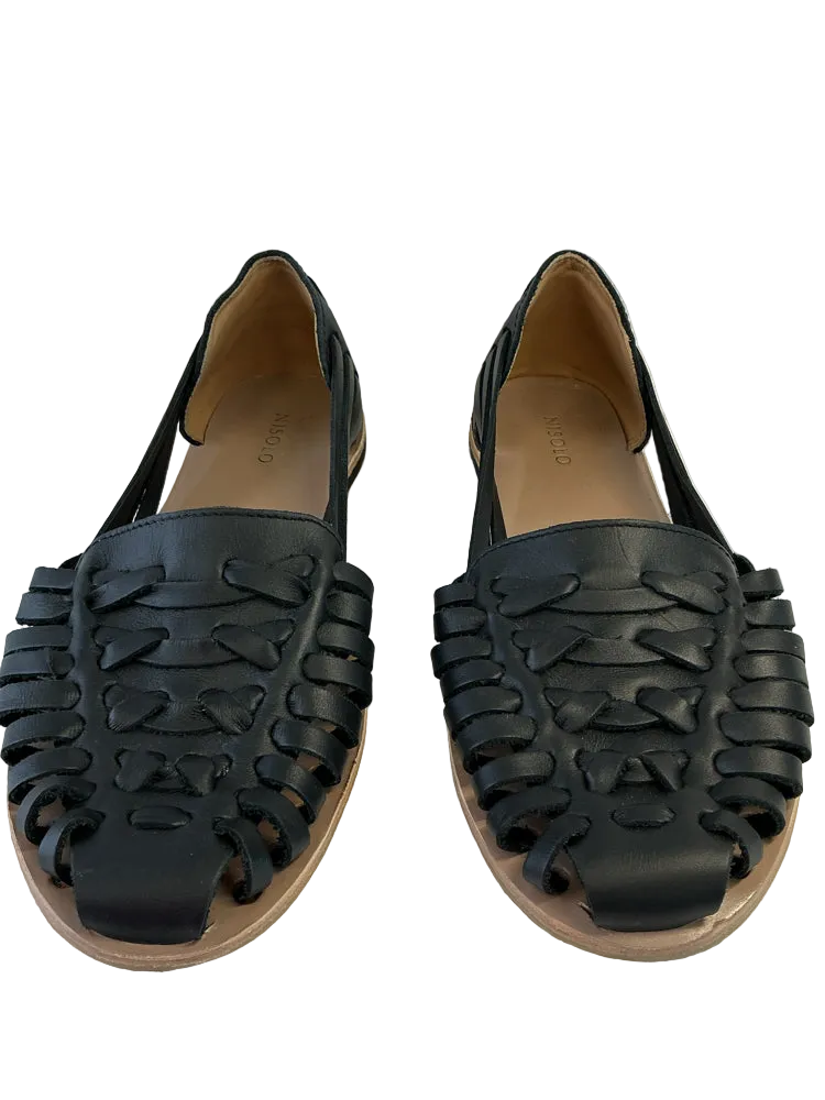 Nisolo Shoe Size 8 Black Sandals