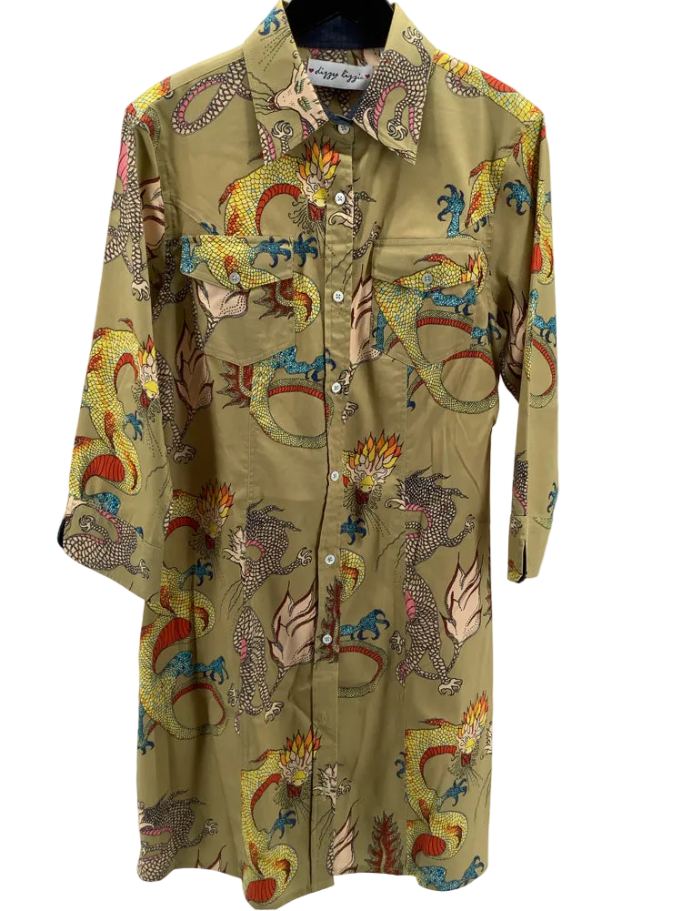 dizzy lizzy Size M Green multi Chatham Dress