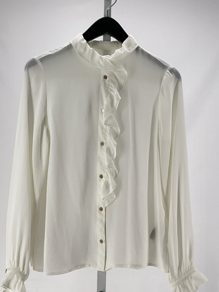 Jcrew Size 6 White Shirt